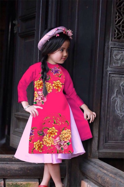 Áo dài bé gái