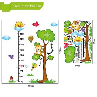 decal dán tường combo vườn thú cho bé