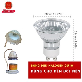 Bóng đèn đốt nến Halogen GU10 - Chuyên dụng cho đèn đốt nến thơm