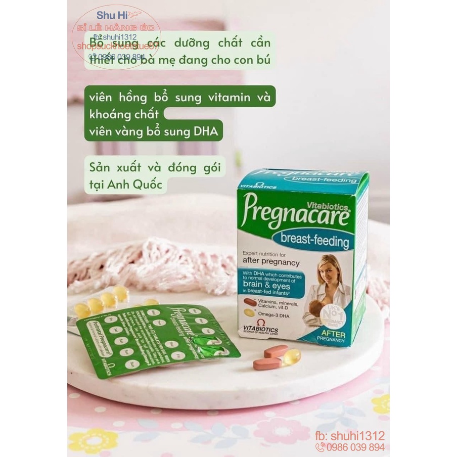 Vitamin tổng hợp bầu Pregnacare Max 84 viên, vitamin tổng hợp cho phụ nữ sau sinh Pregnacare Breast Feeding 84 viên, Anh