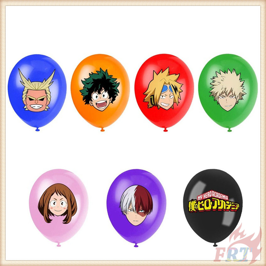 Bong bóng treo trang trí tiệc sinh nhật 12inch họa tiết anime My Hero Academia Series 02 từ cao su
