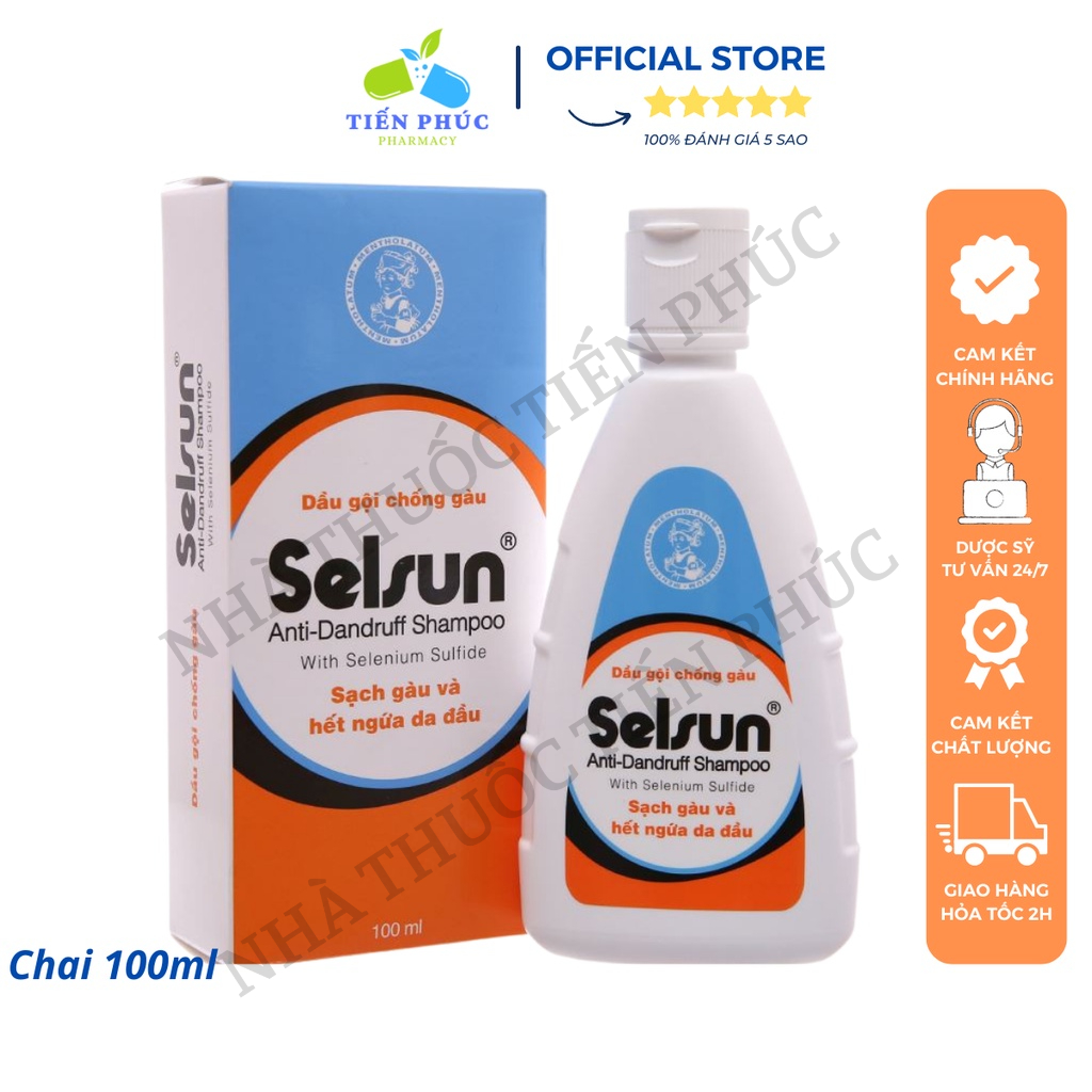 Dầu Gội Selsun Chống Gàu, Giảm Ngứa, Sạch Vảy Nấm