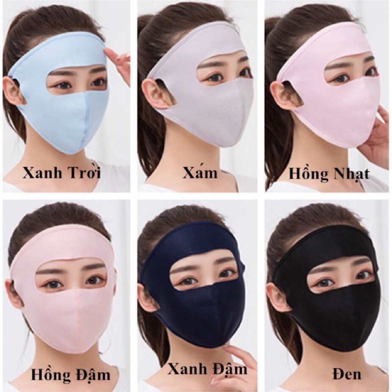 Khẩu trang ninja chống nắng (Không viền)
