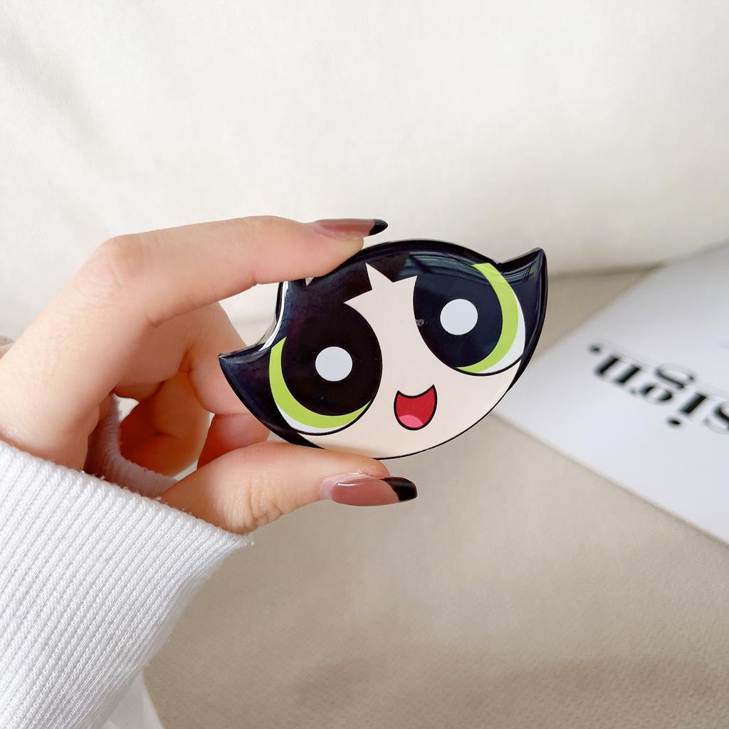 Giá Đỡ Điện Thoại Có Túi Khí Hoạt Hình Powerpuff Girls Cho Iphone Samsung OPPO Vivo Xiaomi Huawei