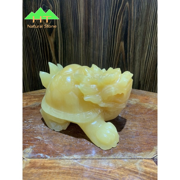 Bức Long Quy ngọc hoàng long kích thước 9x15cm