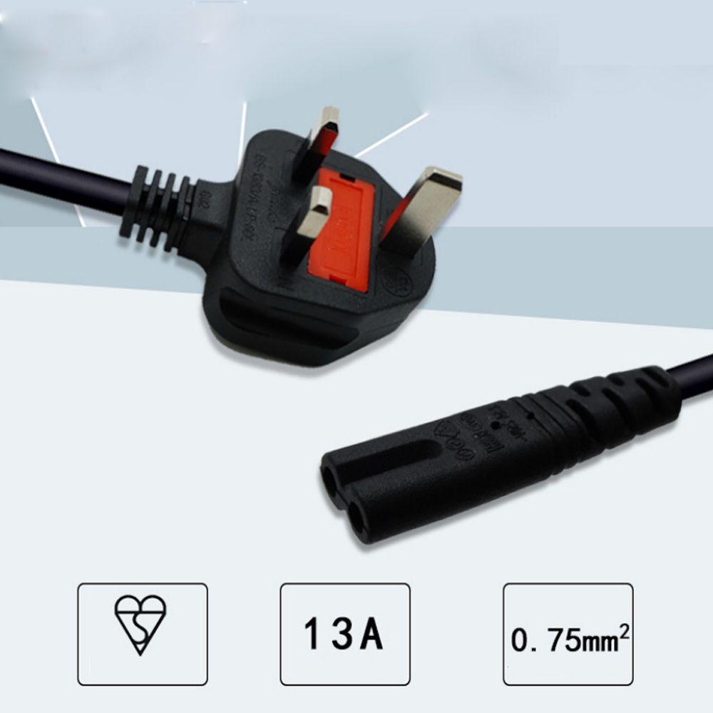 LAKAMIER Dây Nguồn 3 Chấu Phích Cắm UK Thông Dụng An Toàn Cho Laptop