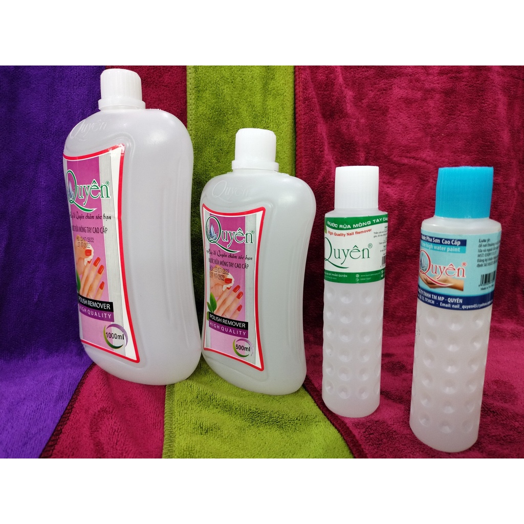 Nước rửa móng Quyên chai Tròn phân loại A