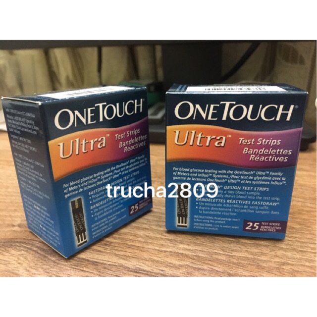 Que thử đường huyết One Touch Ultra (25 que)