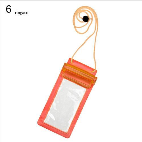 Túi nhựa trong suốt chống nước kích thước 20.5x11.2cm dùng để đựng iPhone 6+ có dây nilon tiện dụng