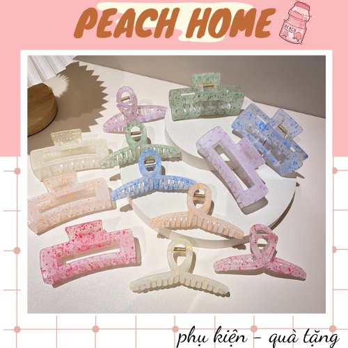 Kẹp Tóc Nhựa Acrylic Họa Tiết Vảy Sơn Nhiều Màu Phong Cách Retro Hàn Quốc Cặp Tóc Cào Bò Sữa Nữ Tính Hot Trend