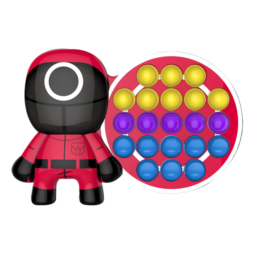 Pop It Fidget Toy Đồ chơi bóp bong bóng giải tỏa áp lực hình Squid Game cho trẻ em