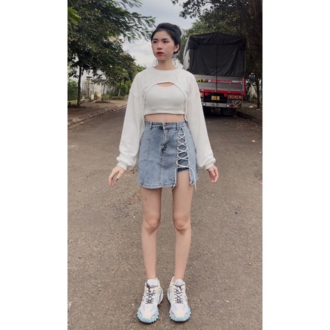 ÁO CROP-CHÂN VÁY