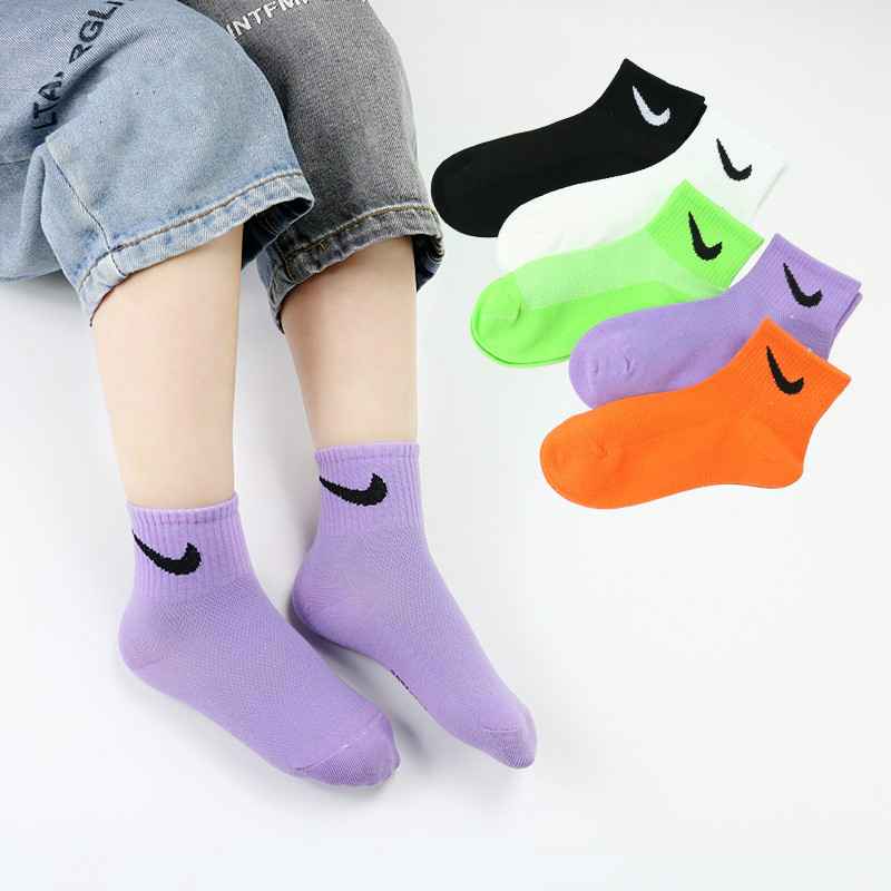 Bộ 5 đôi vớ cotton nhiều màu phong cách sành điệu cho bé