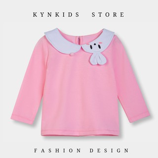 Áo nỉ bé gái màu hồng, quần áo trẻ em KYNKIDS ATC0001.