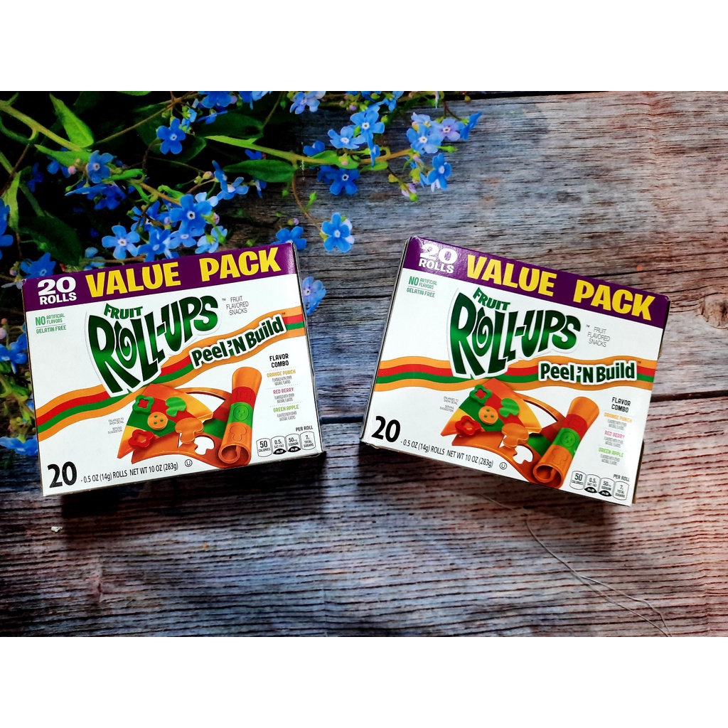 - KẸO CUỘN TRÁI CÂY FRUIT ROLL - UPS PEEL'N BUILD 283G