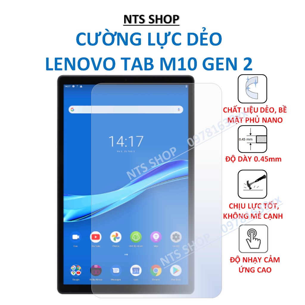 Dán cường lực dẻo bảo vệ màn hình Lenovo Tab M10-Gen2