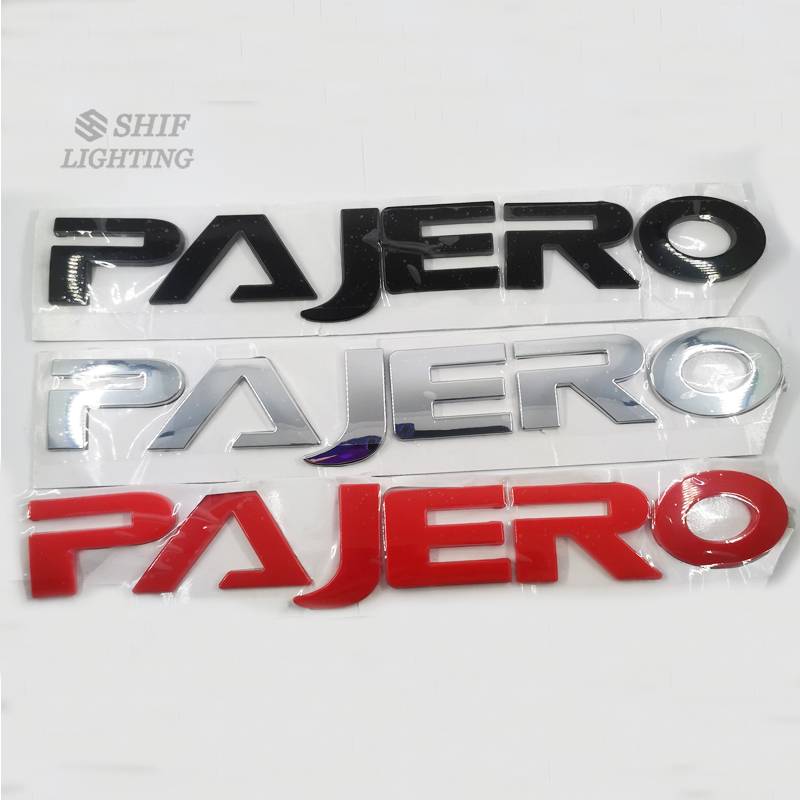 Sticker hình chữ dán trang trí xe hơi Mitsubishi Pajero