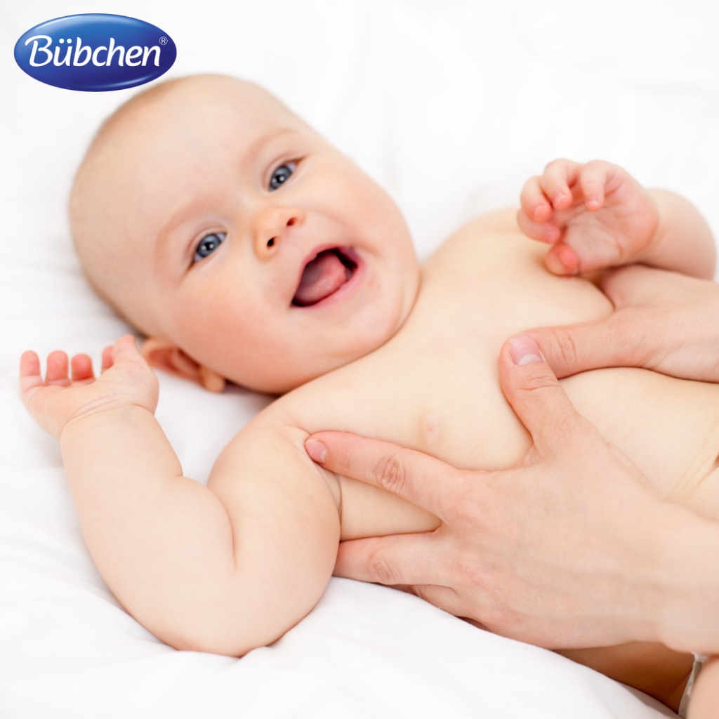 Dầu mát xa chiết xuất hữu cơ cho trẻ sơ sinh Bubchen Calendula baby Pflege Ol 200ml