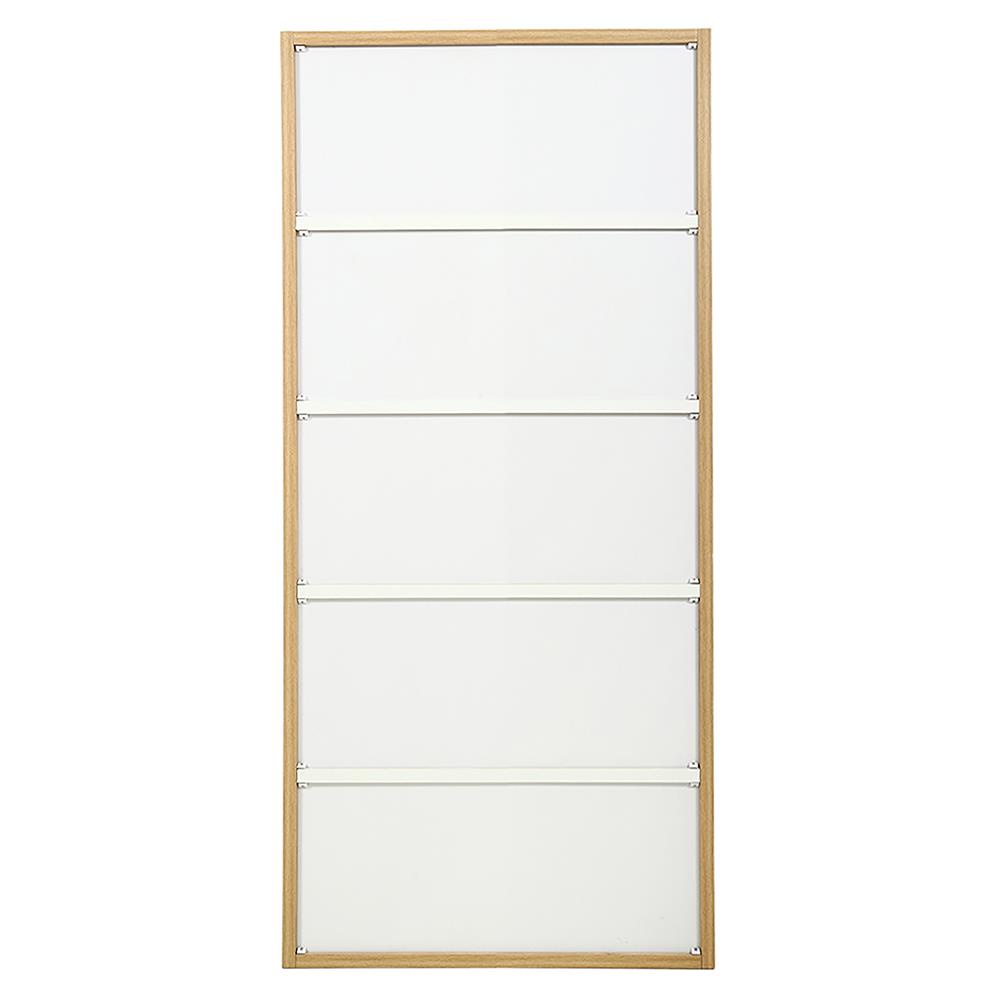 HomeBase FURDINI Kệ gỗ ép có 10 ngăn đựng đồ ROMA Thái Lan W60xH180xD30cm màu trắng/gỗ