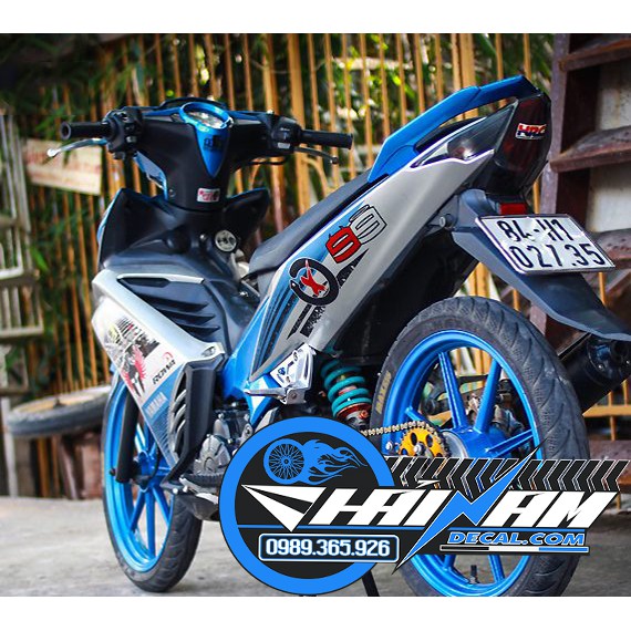 Tem trùm exciter 135 xanh bạc