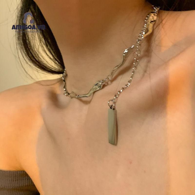 ✨✨Vòng cổ Thép Titan Phong Cách Hip Hop Thời Trang Cá Tính Cho Nữ