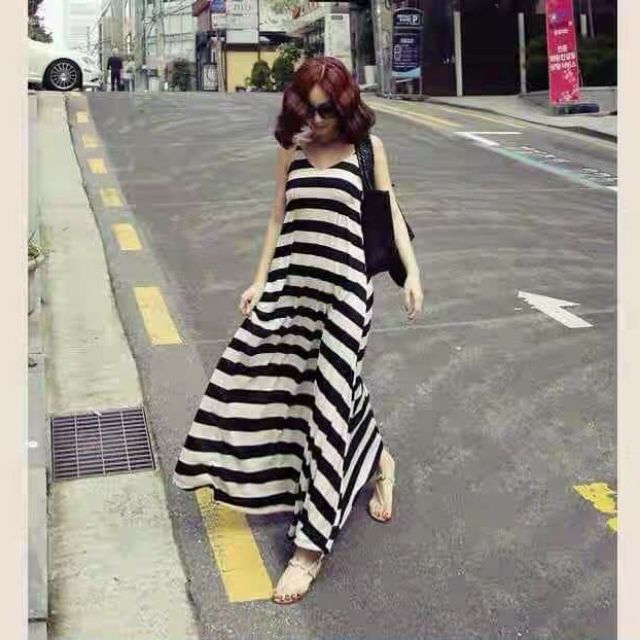 Đầm maxi si tuyển size XL