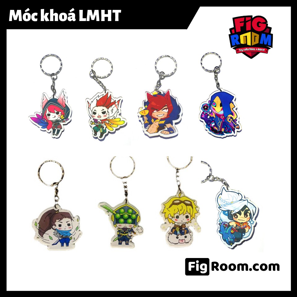 Móc khoá Liên Minh Huyền Thoại Chibi Cute - Móc khoá LMHT - Keychain LoL