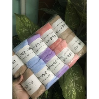 Khăn Mặt Lông Cừu Hàn Quốc 50x30cm Siêu Thấm Hút