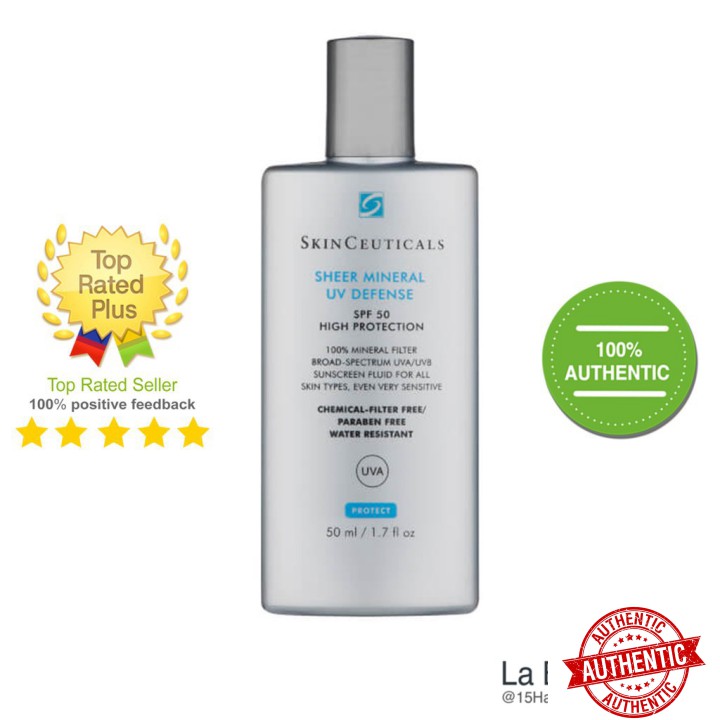 [Mã chiết khấu giảm giá chính hãng] SkinCeuticals Sheer Mineral UV Defense High Protection spf 50 – Kem Chống Nắng Vật L