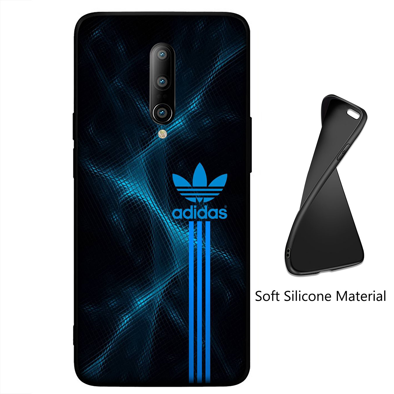 Ốp điện thoại silicon mềm in logo Adidas B6 cho Samsung Galaxy A9 A8 A7 A6 Plus J8 2018 + A21S A70 M20 A6 + A8 + 6Plus
