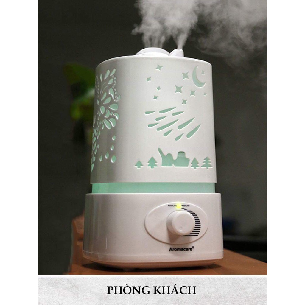 Máy phun tinh dầu hồ điệp vuông 1500ml khuếch tán xông tinh dầu tạo ẩm siêu âm - DIFFUSER LUX