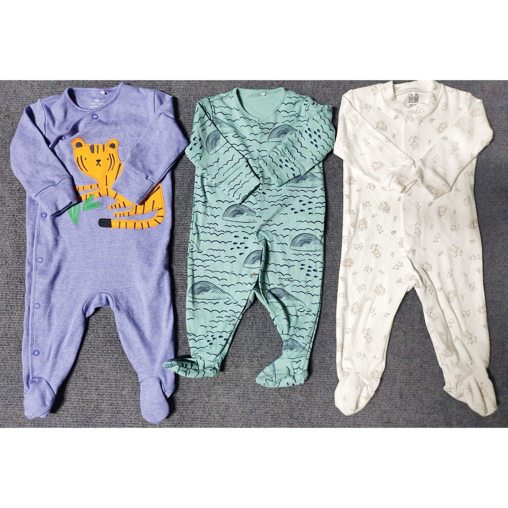 COMBO 5 BODY VÀI COTTON HÀNG XUẤT DƯ XỊN, SIZE TỪ NB-2Y