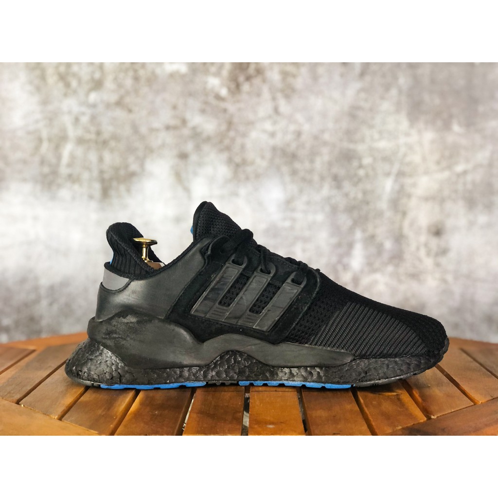 (SIZE 40) Giày thể thao chính hãng 2hand ADIDAS EQT EQUIPMENT SUPPORT (CUSTOM BOOST ĐEN)