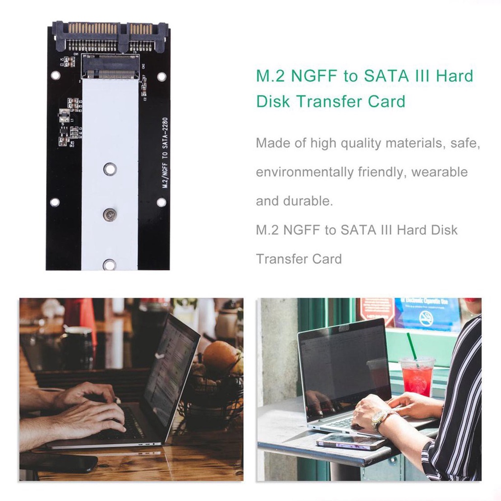 Thẻ Chuyển Đổi M.2 Ngff Sang Sata Iii Ssd 2230 / 2242 / 2260 / 2280 | BigBuy360 - bigbuy360.vn