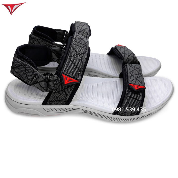 [Fullbox] Dép Quai Hậu Việt Thủy Hai Quai Ngang Nam Xám - VT3