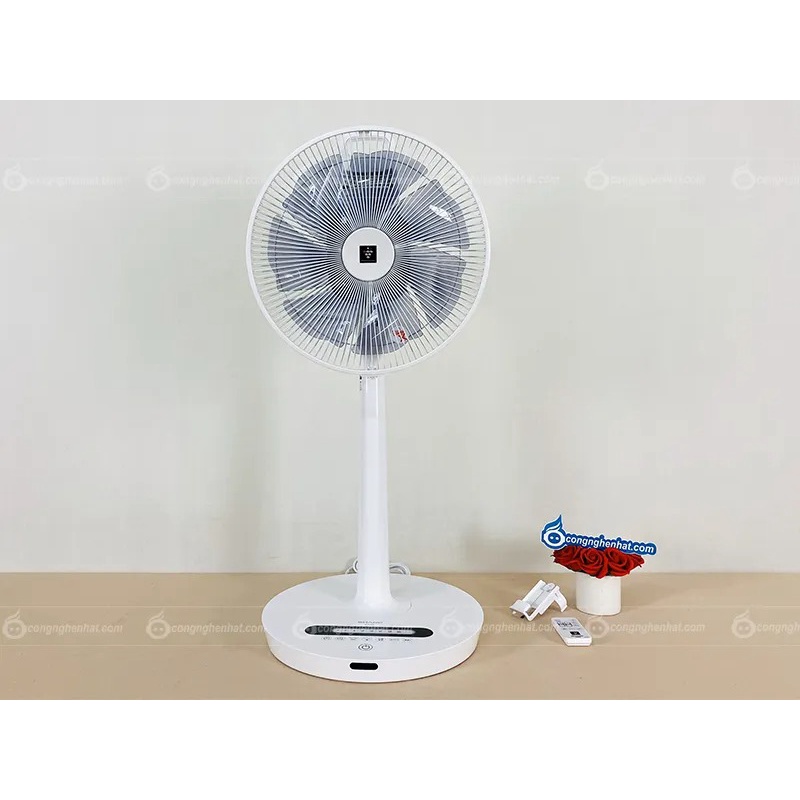 Quạt điện Sharp PJ-L3DS-W 7 cánh Tạo ion Plasma khử mùi - Hàng nội địa Nhật - Mới 100% - Bảo hành 12 tháng
