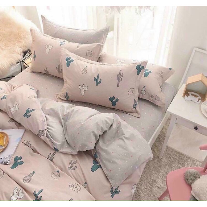 bộ chăn ga gối Cotton poly đang yêu nhập khẩu hàn quốc ( mẫu y ảnh)