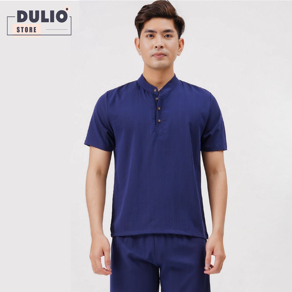 Bộ Đũi Nam Đồ Bộ mùa hè quần áo cộc tay đẹp cao cấp DULIO STORE BDN05