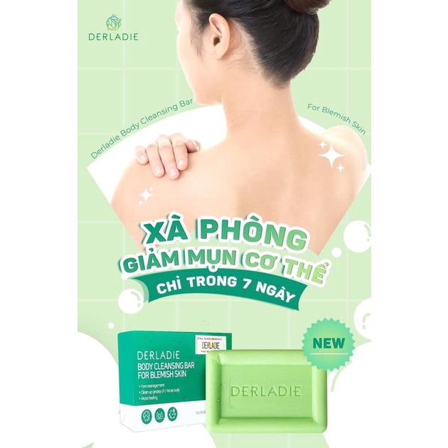 Xà Phòng Giảm Mụn Cơ Thể Sau 7 Ngày Derladie Body Cleansing Bar For Blemish Skin 50g