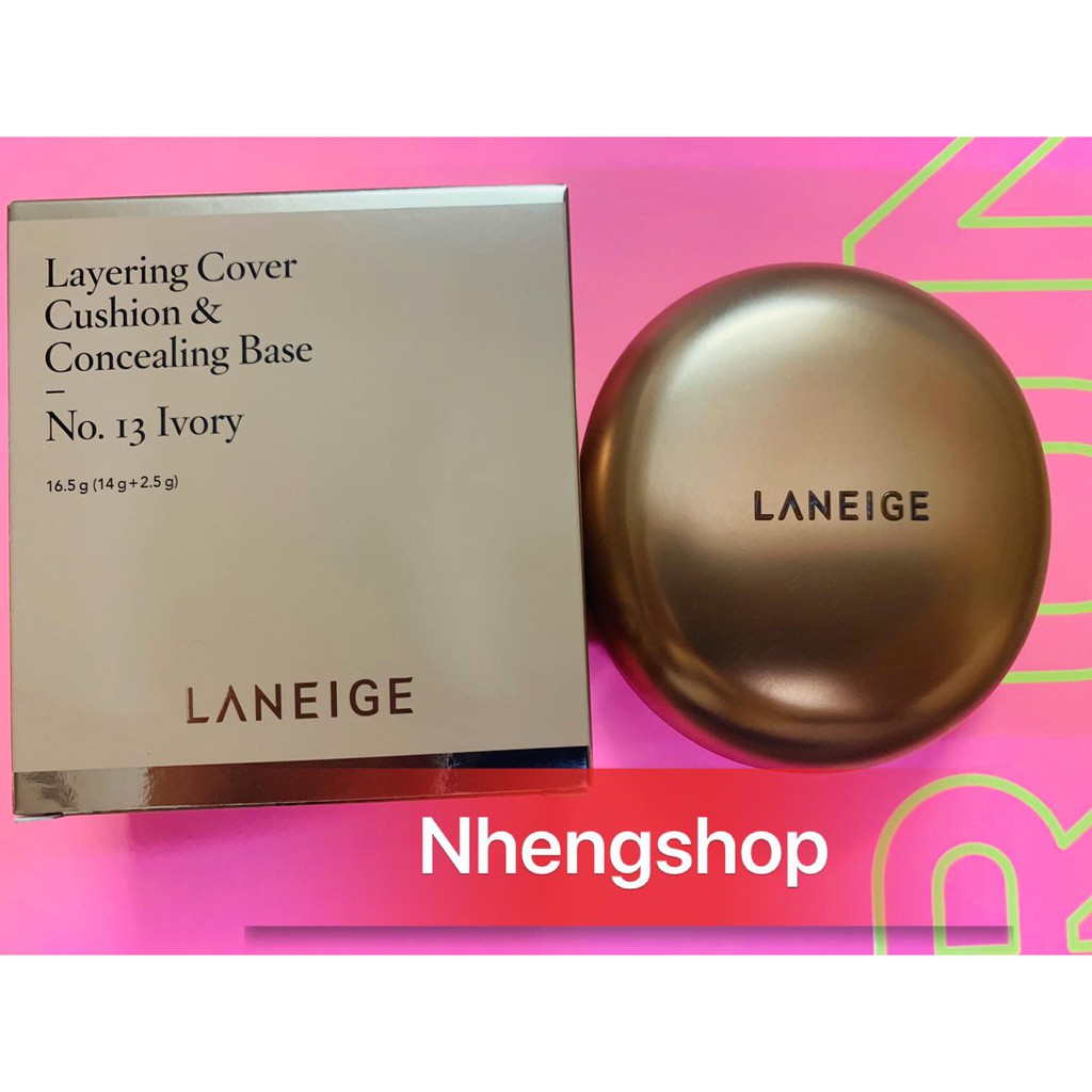 Phấn nước 2 lần che phủ Layering Cover Cushion &amp; Concealing Base (16.5g)