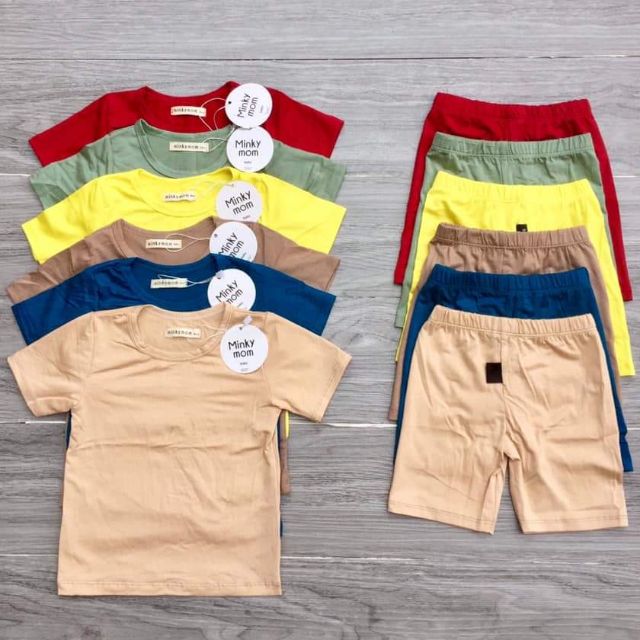 📣📣[HOT] BỘ THUN CỘC TAY MINKY MOM 🧚🏻‍♀️🧚🏻‍♀️