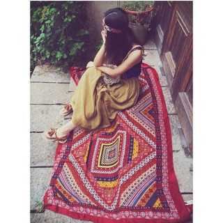 Khăn đi biển thổ cẩm bohemian 4 màu S31801