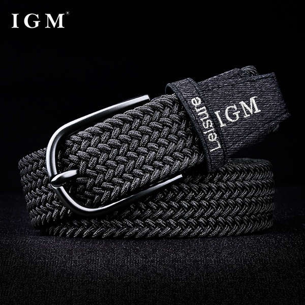 Igm Dây Nịt Canvas Dệt Co Giãn Điều Chỉnh Được Thiết Kế Độc Đáo Trẻ Trung Phù Hợp Với Mọi Người Trẻ Em Dành Cho Nam Sinh