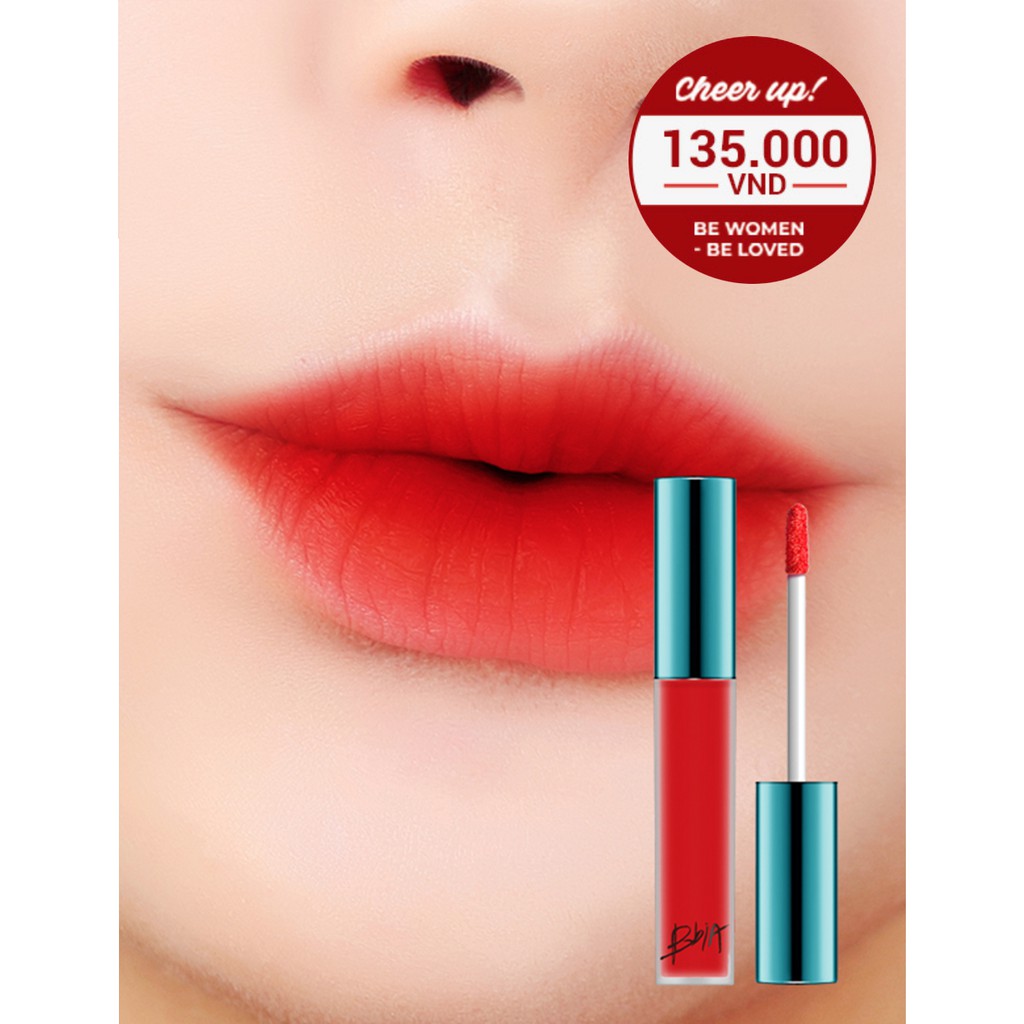 Son kem BbiA Last Velvet Lip Tint #02: Coral Red