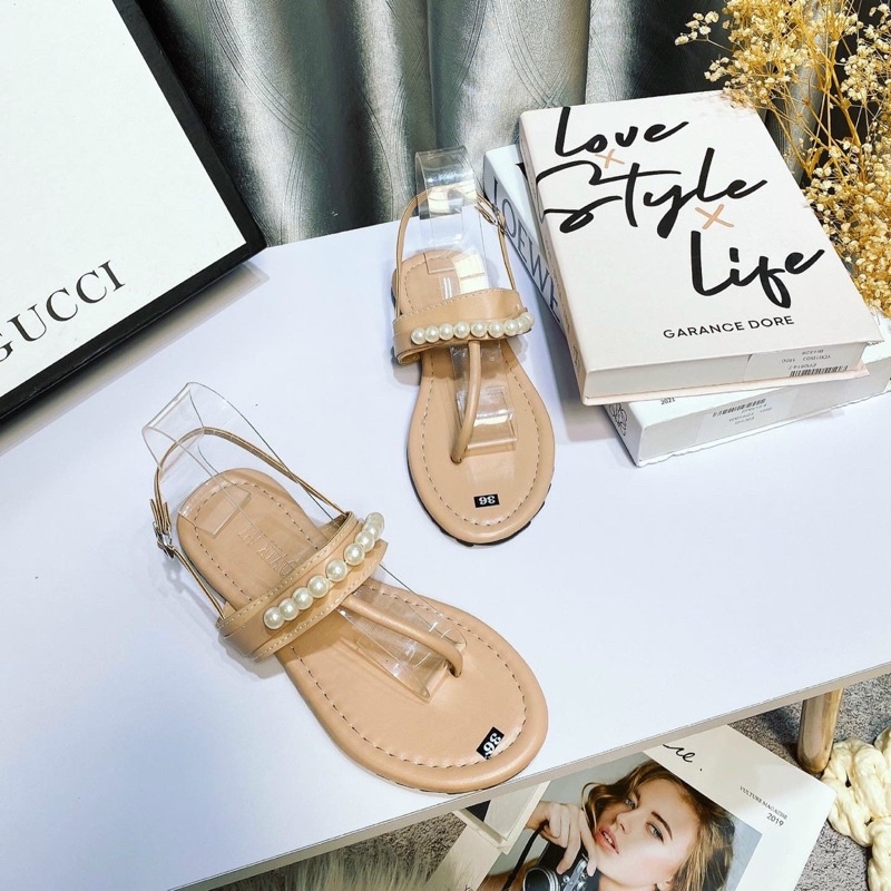 Dép sandal đi biển kẹp ngón quai ngọc nhẹ nhàng đơn giản