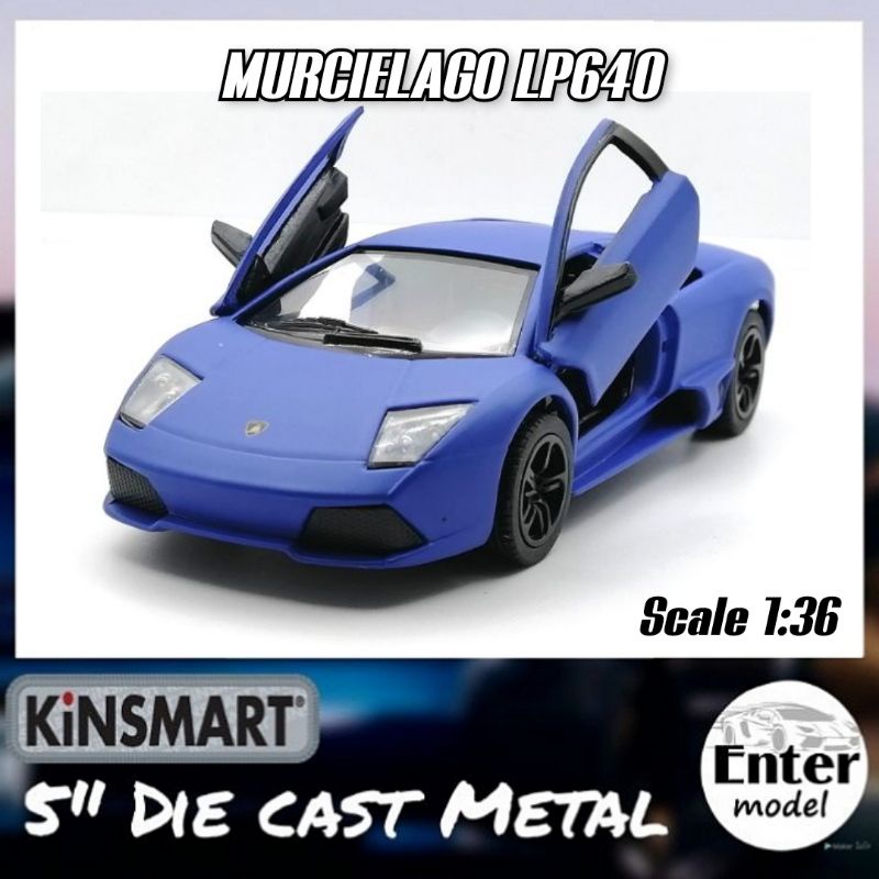 Mô hình​Xe Ô Tô​Thép​ Lamborghini Murcielago LP640 [KISMART​ Bản quyền​Xác thực]​ Cân 1 / 36 Chiều d
