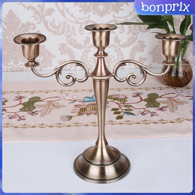Giá Đỡ Nến 3 Ngăn Dùng Trang Trí Bàn Ăn