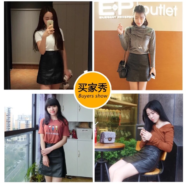 ORDER Chân váy da ngắn chữ A hàng (ảnh thật sau) | BigBuy360 - bigbuy360.vn