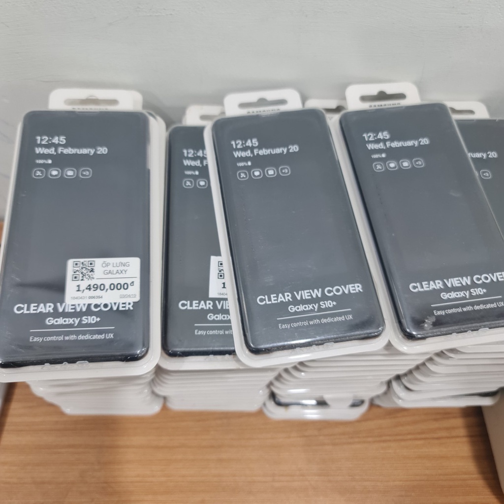Bao Da Clear View Samsung Galaxy S10 Plus, Led view S10 Plus, Led view S10