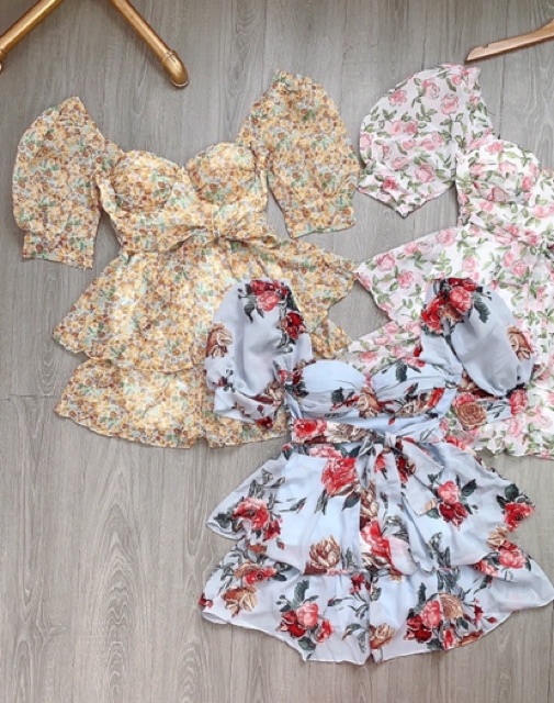 Đầm hoa tay phong | BigBuy360 - bigbuy360.vn